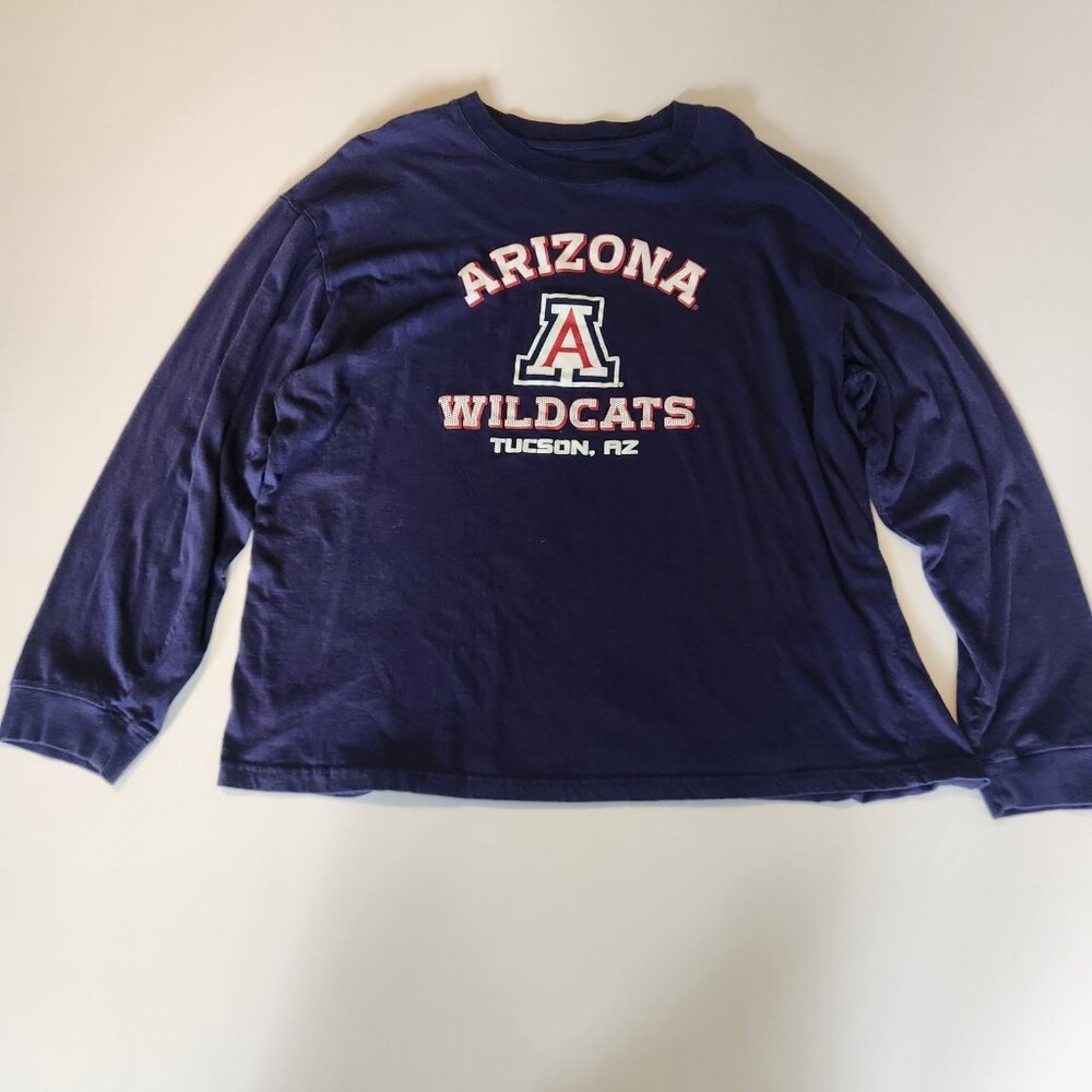 Arizona Wildcats Shirt Long Sleeve Blue Mens‎ Size XL EUC - Picture 2 of 7
